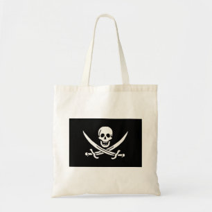 Piraat Vlag Schedel Gekruiste Zwaarden Tote Bag