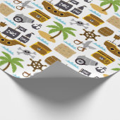Piraat voor kinderen  cadeaupapier (Hoek)
