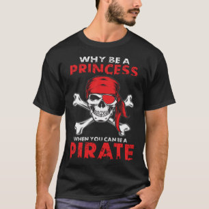 Piraat voor Meisjes Schedel Oogpatch & Crossbones T-shirt