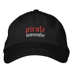 piraat wannabe geborduurde pet