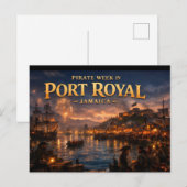 Piraat week in port royal briefkaart (Voorkant / Achterkant)