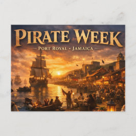 Piraat week in port royal briefkaart