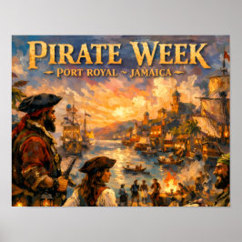 Piraat week in port royal poster