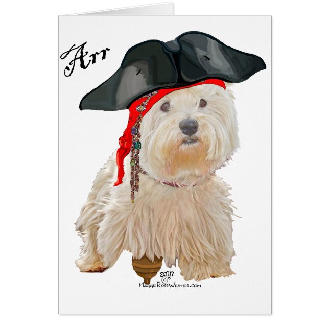 Piraat Westie (Voorkant)
