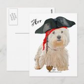 Piraat Westie Briefkaart (Voorkant / Achterkant)