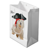 Piraat Westie Medium Cadeauzakje (Voorkant Gekanteld)