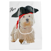 Piraat Westie Medium Cadeauzakje (Achterkant)