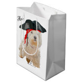 Piraat Westie Medium Cadeauzakje (Achterkant Gekanteld)