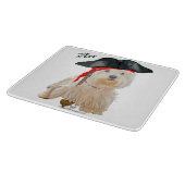 Piraat Westie Snijplank (Hoek)