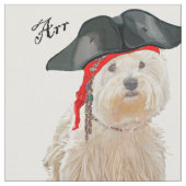 Piraat Westie Stof (Close Up)