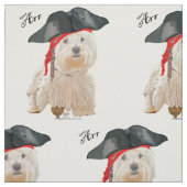 Piraat Westie Stof (Swatch)