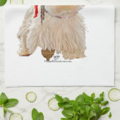 Piraat Westie Theedoek (Gevouwen)