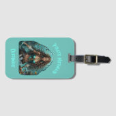 Piraat Zeemeermin Lady Thunder_Cove Bagagelabel (Voorkant (horizontaal))