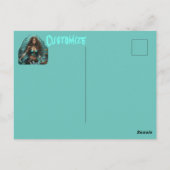 Piraat Zeemeermin Lady Thunder_Cove Briefkaart (Achterkant)