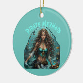 Piraat Zeemeermin Lady Thunder_Cove Keramisch Ornament (Links)