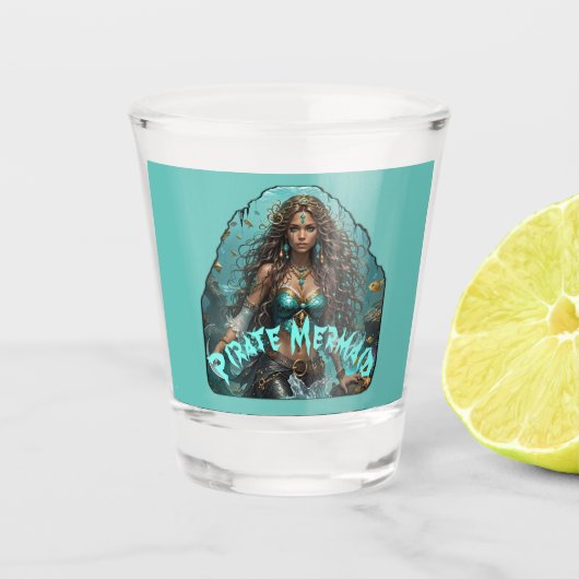 Piraat Zeemeermin Lady Thunder_Cove Shot Glas (Voorkant)