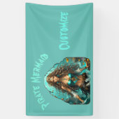 Piraat Zeemeermin Lady Thunder_Cove Spandoek (Verticaal)