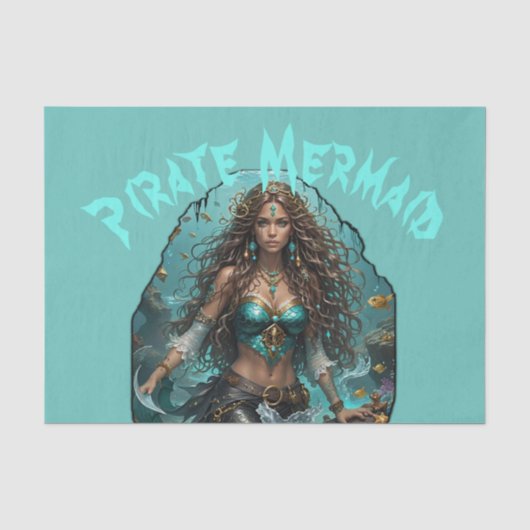 Piraat Zeemeermin Lady Thunder_Cove Tissuepapier (Voorkant)