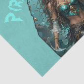 Piraat Zeemeermin Lady Thunder_Cove Tissuepapier (Detail)
