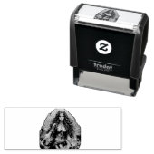 Piraat Zeemeermin Lady Thunder_Cove Zelfinktende Stempel (In situ)