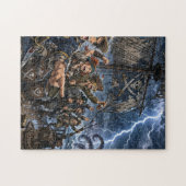 Piraatbende in de storm legpuzzel (Horizontaal)