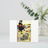 piraatclip-art-4 briefkaart (Staand voorkant)