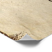 piraatkapitein en -schip poster (Hoek)