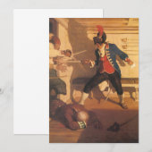  piraatkapitein, zwaardgevecht door NC Wyeth (Voorkant / Achterkant)