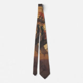 piraatkapitein, zwaardgevecht door NC Wyeth Stropdas (Achterkant)