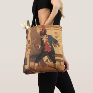  piraatkapitein, zwaardgevecht door NC Wyeth Tote Bag