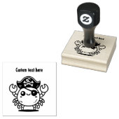 Piraatkrab Rubberstempel (Gestempeld)