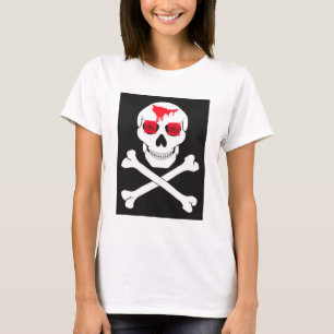 Piraatschedel en kruisbeenderen t-shirt