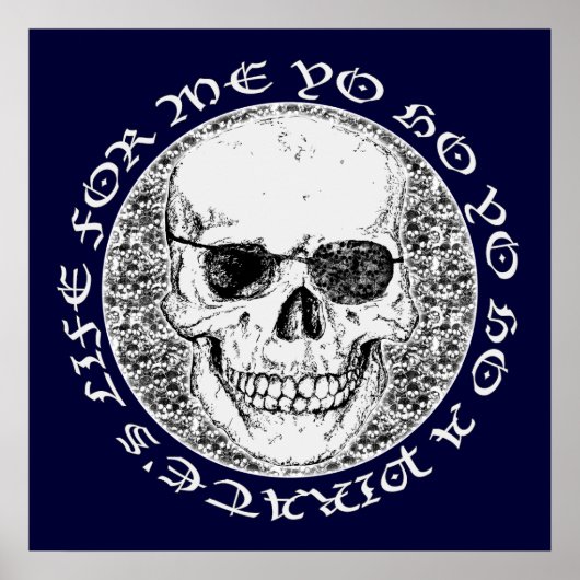 piraatschedel poster (Voorkant)