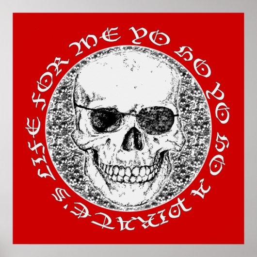 piraatschedel poster (Voorkant)