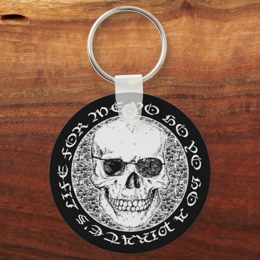 piraatschedel sleutelhanger (Voorkant)