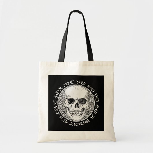 piraatschedel tote bag (Voorkant)