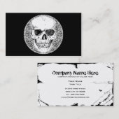 piraatschedel visitekaartje (Voorkant / Achterkant)