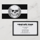 piraatschedel visitekaartje (Voorkant / Achterkant)
