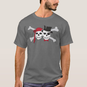 piraatschedels en kruisgraten t-shirt