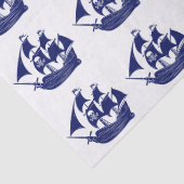 Piraatsschip Schedel Kruisbeenderen Doe-het-zelf K Tissuepapier (Detail)