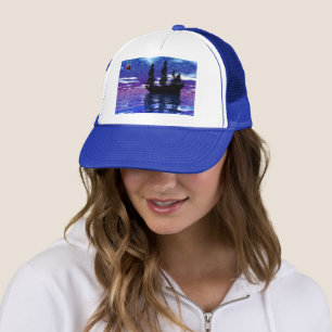 Piraatsschip Trucker Hoed Pet