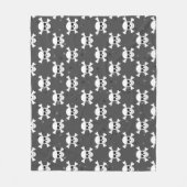 Piraatstijl - Schedelpatroon Fleece Deken (Voorkant)