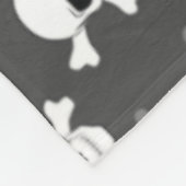 Piraatstijl - Schedelpatroon Fleece Deken (Hoek)