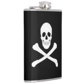 Piraatvlag (Schedel en gekruiste botten) (Jolly Ro Heupfles (Rechts)