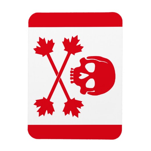 Piraatvlag van Canada Magneet (Verticaal)