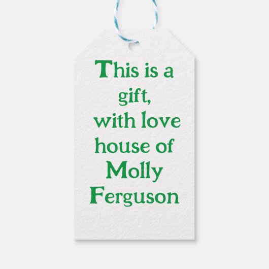 piraatvlecht cadeaulabel (Achterkant)