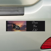 PiraatVoorHetLeven! Bumpersticker (Op auto)
