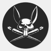 Pirabbit Ronde Sticker (Voorkant)