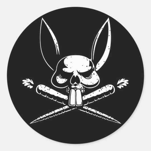 Pirabbit Ronde Sticker (Voorkant)