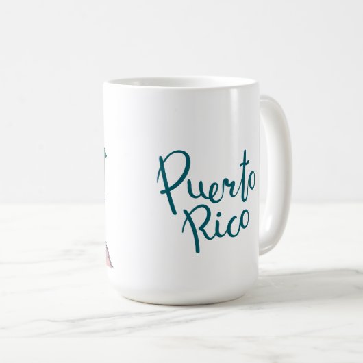 Piragua Puerto Rico Tshirt Koffiemok (Voorkant rechts)